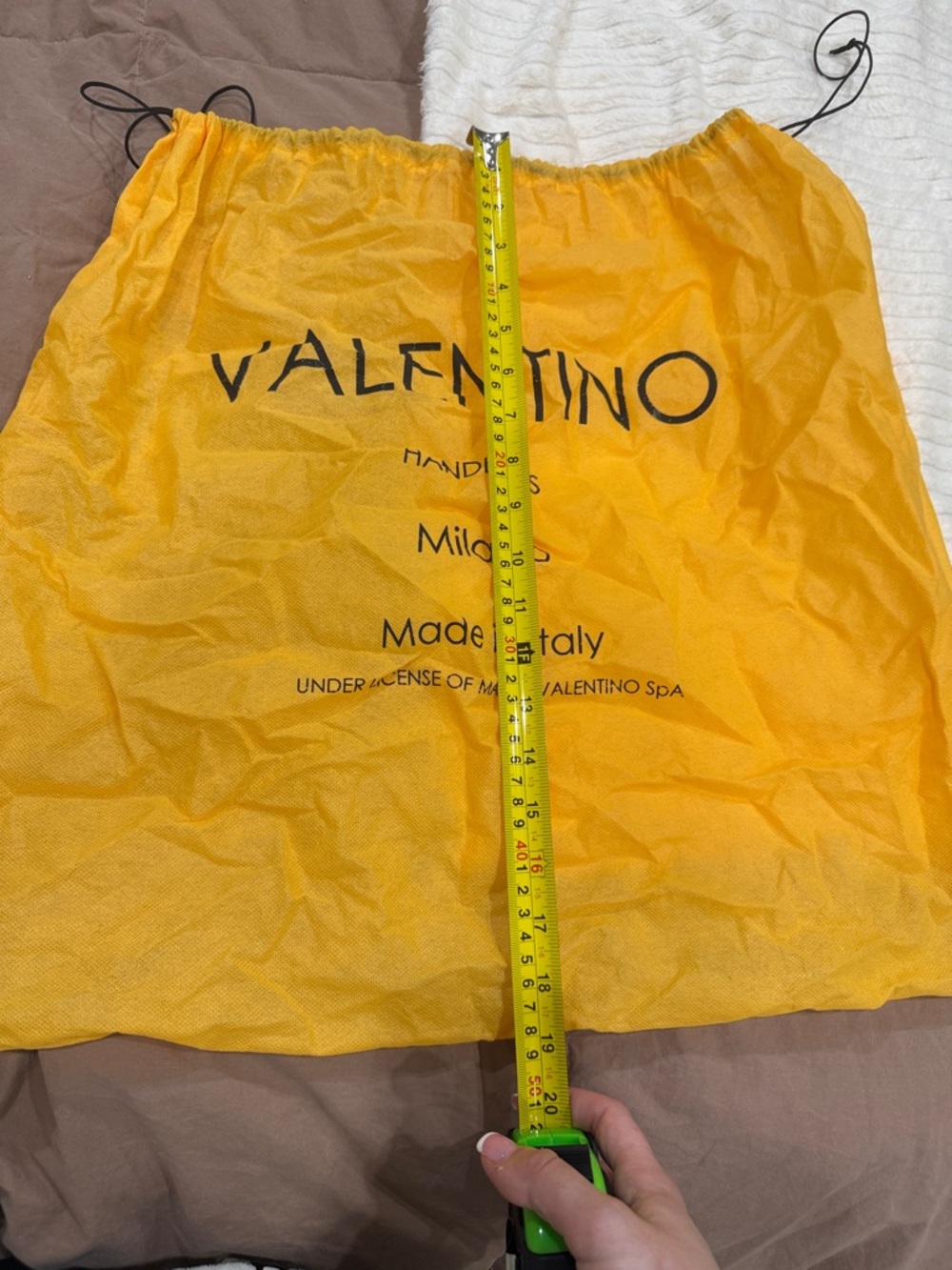 Valentino Vibrant Yellow Handbag Pouch - Picture 4 of 5